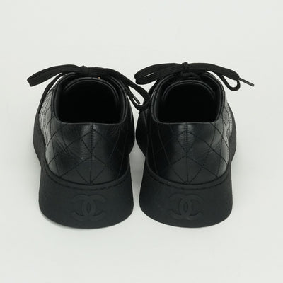 シャネル CHANEL マトラッセ サンダル 靴 シューズ ラムスキン ブラック Black 黒 ゴールド金具 スニーカー ココマーク