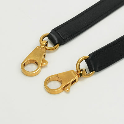エルメス HERMES ショルダーストラップ ショルダー ストラップ その他 ガリバー ノワール noir ブラック Black 黒 ゴールド金具