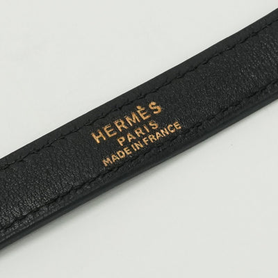エルメス HERMES ショルダーストラップ ショルダー ストラップ その他 ガリバー ノワール noir ブラック Black 黒 ゴールド金具