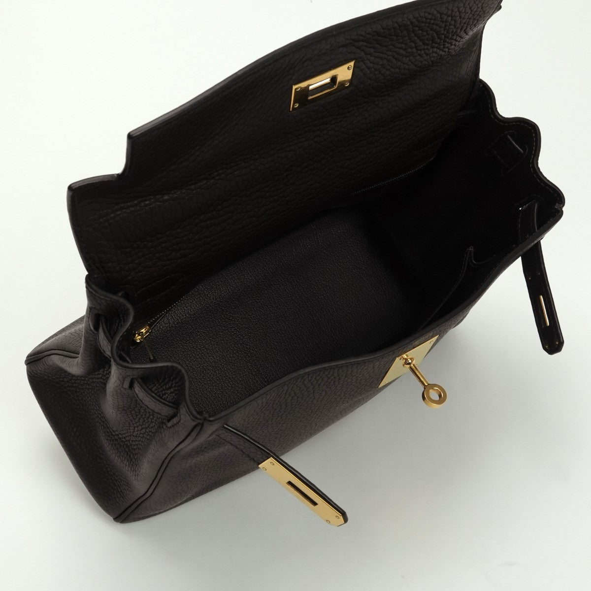 エルメス HERMES ケリー28 ケリー 28 バッグ トートバッグ ショルダーバッグ トリヨンクレマンス エベンヌ Ebene ブラウン Brown 茶 ゴールド金具 ハンドバッグ 内縫い V字金具 新型