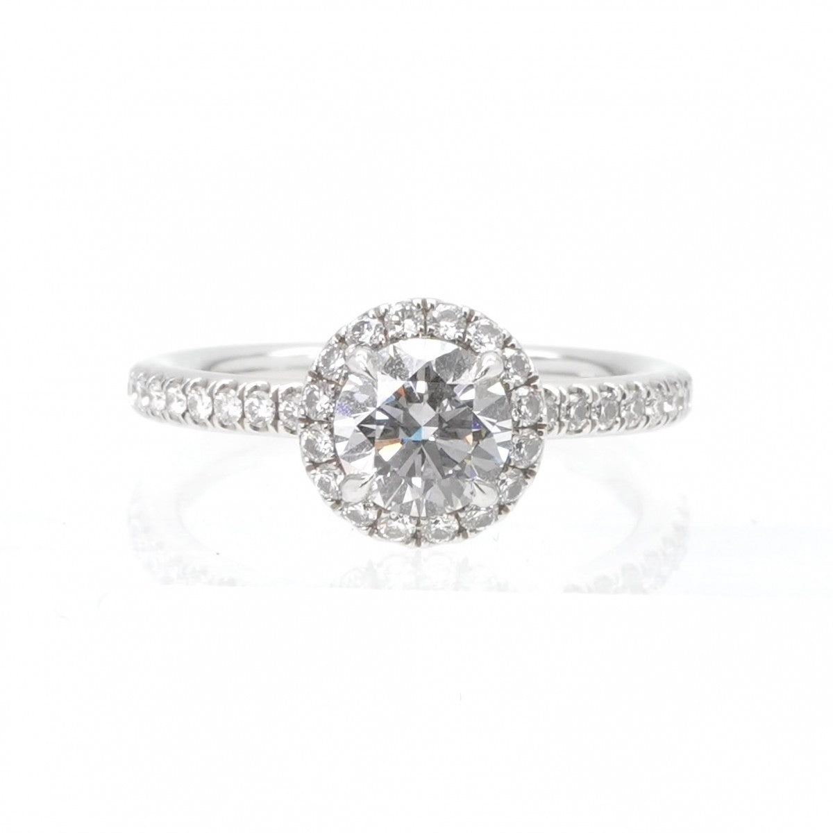 ハリーウィンストン HARRY WINSTON ラウンドカット・マイクロパヴェ・リング ラウンドカットマイクロパヴェリング The One by Harry Winston リング 指輪 Pt950 シルバー 婚約指輪　エンゲージリング　プラチナ　ダイヤモンド