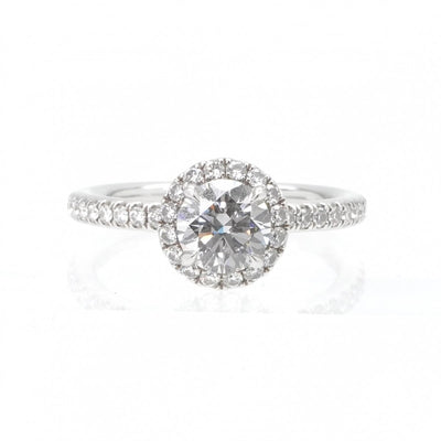 ハリーウィンストン HARRY WINSTON ラウンドカット・マイクロパヴェ・リング ラウンドカットマイクロパヴェリング The One by Harry Winston リング 指輪 Pt950 シルバー 婚約指輪　エンゲージリング　プラチナ　ダイヤモンド