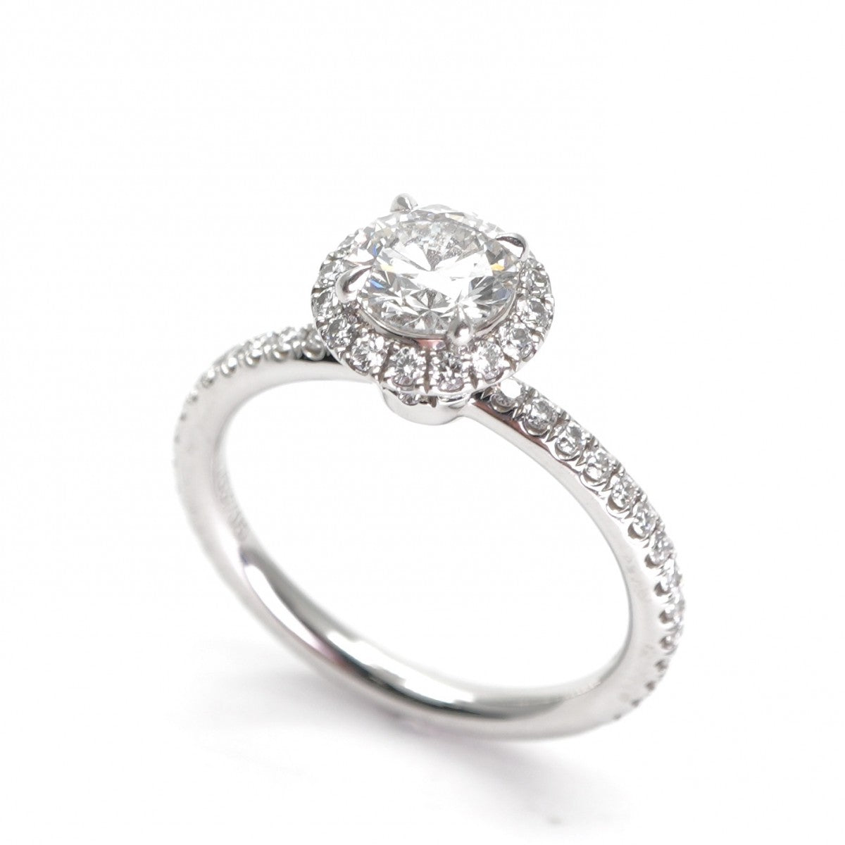 ハリーウィンストン HARRY WINSTON ラウンドカット・マイクロパヴェ・リング ラウンドカットマイクロパヴェリング The One by Harry Winston リング 指輪 Pt950 シルバー 婚約指輪　エンゲージリング　プラチナ　ダイヤモンド