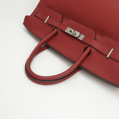 エルメス HERMES バーキン40 バーキン 40 バッグ トートバッグ トゴ ルビー Ruby レッド Red 赤 シルバー金具 ハンドバッグ