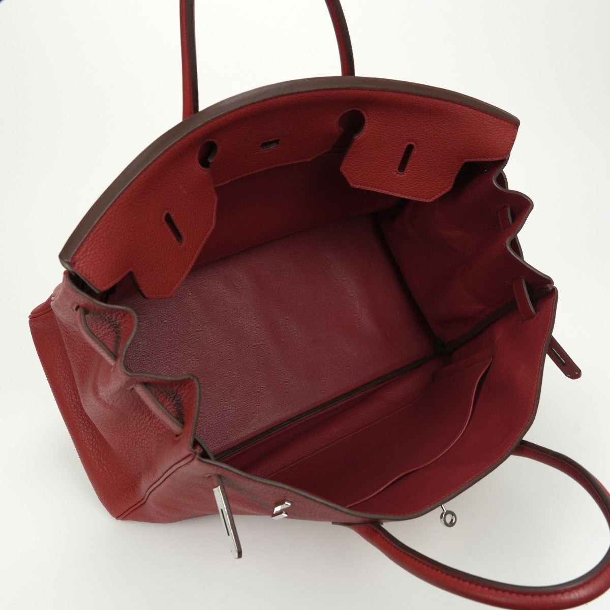 エルメス HERMES バーキン40 バーキン 40 バッグ トートバッグ トゴ ルビー Ruby レッド Red 赤 シルバー金具 ハンドバッグ