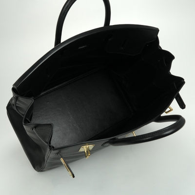 エルメス HERMES オータクロア45 オータクロア 45 バッグ トートバッグ アルデンヌ ノワール Noir ブラック Black 黒 ゴールド金具 ハンドバッグ