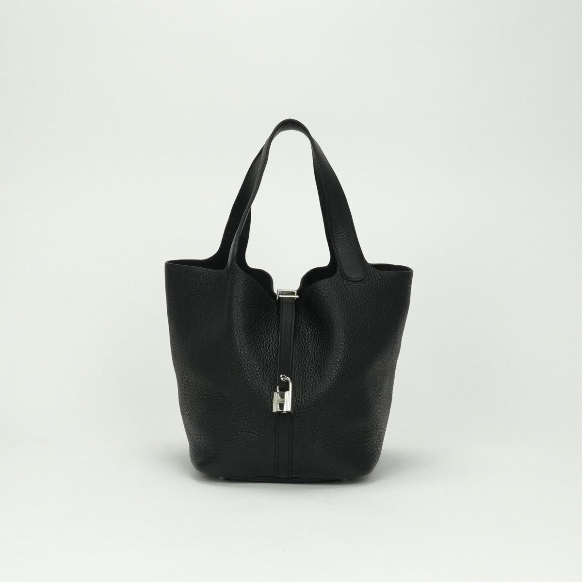エルメス HERMES ピコタンロックMM ピコタンロック MM ピコタンロック22 バッグ トートバッグ トリヨンクレマンス ノワール Noir ブラック Black 黒 シルバー金具 ハンドバッグ