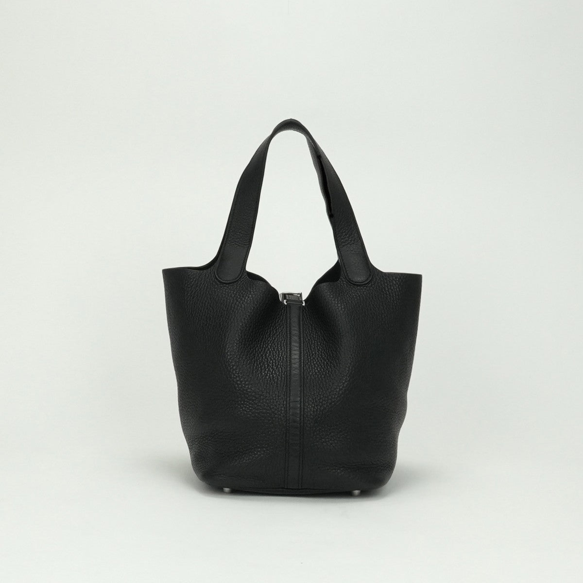 エルメス HERMES ピコタンロックMM ピコタンロック MM ピコタンロック22 バッグ トートバッグ トリヨンクレマンス ノワール Noir ブラック Black 黒 シルバー金具 ハンドバッグ