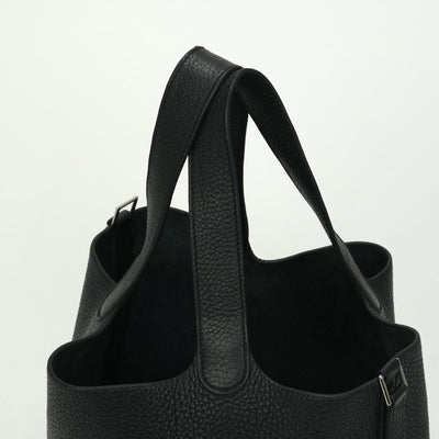 エルメス HERMES ピコタンロックMM ピコタンロック MM ピコタンロック22 バッグ トートバッグ トリヨンクレマンス ノワール Noir ブラック Black 黒 シルバー金具 ハンドバッグ