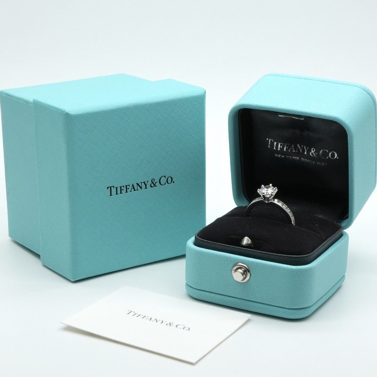 ティファニー TIFFANY&Co. エンゲージメント リング チャネル セット ダイヤモンド バンド プラチナ ハーフエタニティ ハーフサークル ティファニー　ソリテール　チャネルセッティング リング 指輪 Pt950 シルバー ダイヤリング ハーフエタニティ ハーフサークル 婚約指輪