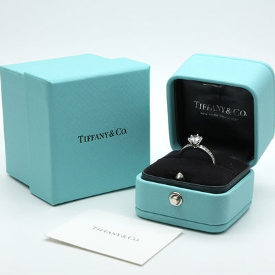 ティファニー TIFFANY&Co. エンゲージメント リング チャネル セット ダイヤモンド バンド プラチナ ハーフエタニティ ハーフサークル ティファニー　ソリテール　チャネルセッティング リング 指輪 Pt950 シルバー ダイヤリング ハーフエタニティ ハーフサークル 婚約指輪