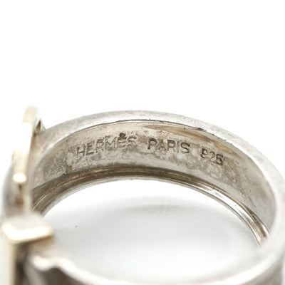 エルメス HERMES リング 指輪 750/925 シルバー 金銀
