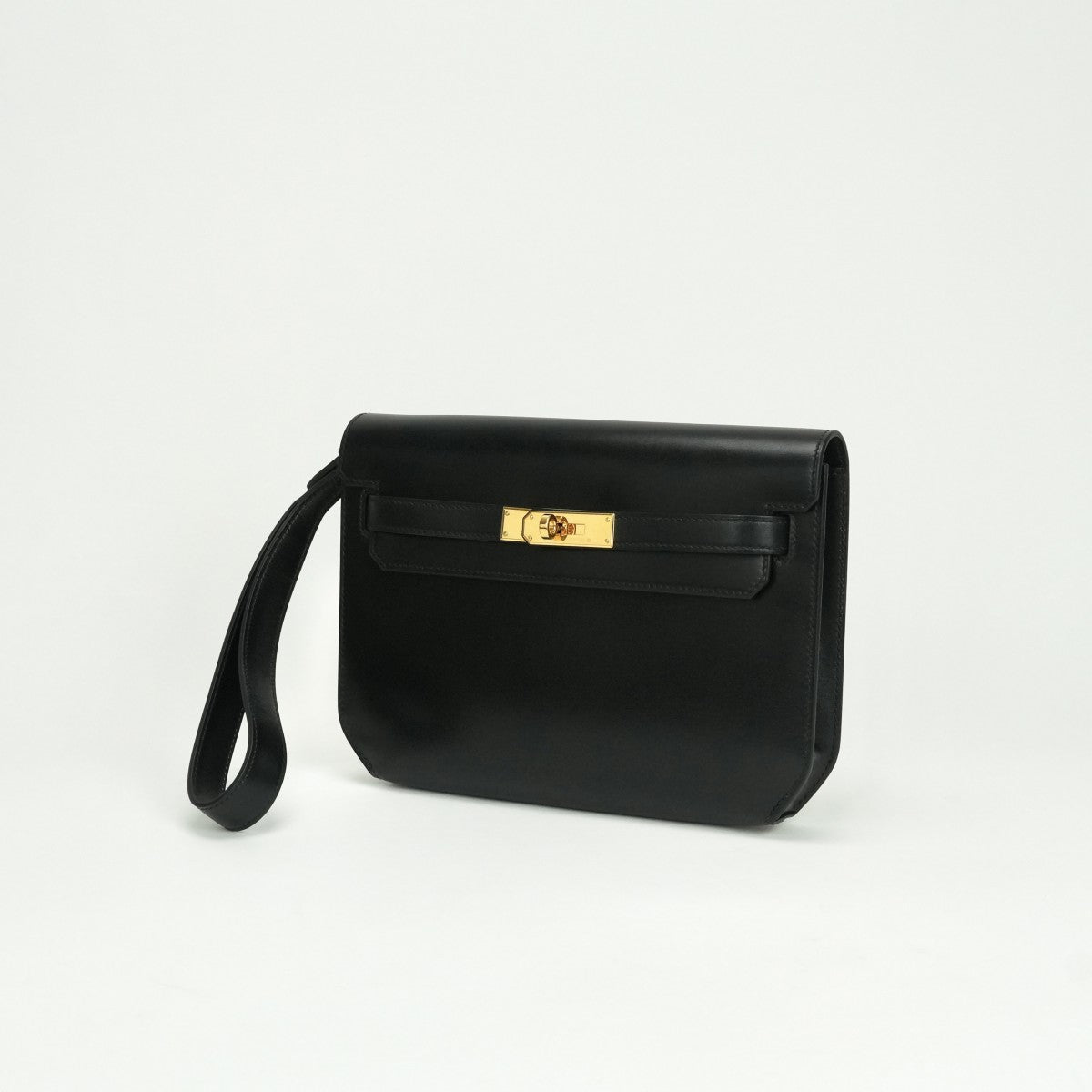 エルメス HERMES ケリーデペッシュ25 ケリー デペッシュ25 バッグ ビジネスバッグ ブリーフケース ボックスカーフ ノワール Noir ブラック Black 黒 ゴールド金具 ハンドバッグ クラッチバッグ セカンドバッグ