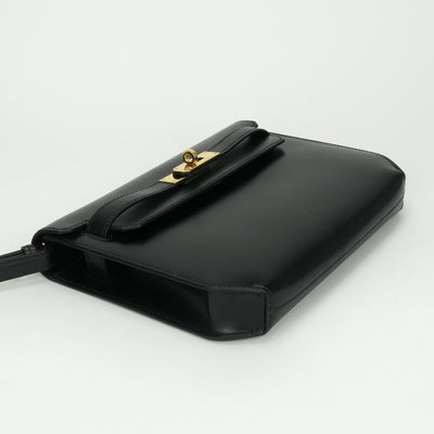 エルメス HERMES ケリーデペッシュ25 ケリー デペッシュ25 バッグ ビジネスバッグ ブリーフケース ボックスカーフ ノワール Noir ブラック Black 黒 ゴールド金具 ハンドバッグ クラッチバッグ セカンドバッグ