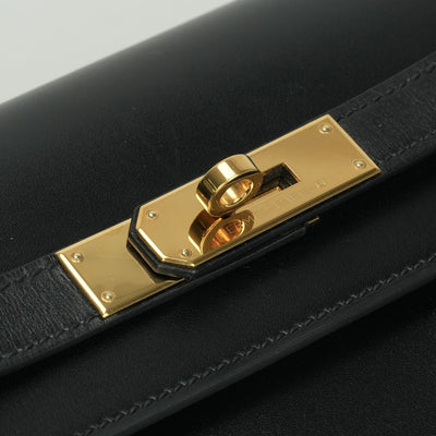 エルメス HERMES ケリーデペッシュ25 ケリー デペッシュ25 バッグ ビジネスバッグ ブリーフケース ボックスカーフ ノワール Noir ブラック Black 黒 ゴールド金具 ハンドバッグ クラッチバッグ セカンドバッグ