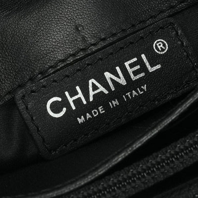 シャネル CHANEL ウルトラステッチ 財布 長財布 ロングウォレット ラムスキン ブラック Black 黒 シルバー金具 チェーンウォレット チェーンバッグ クラッチバッグ