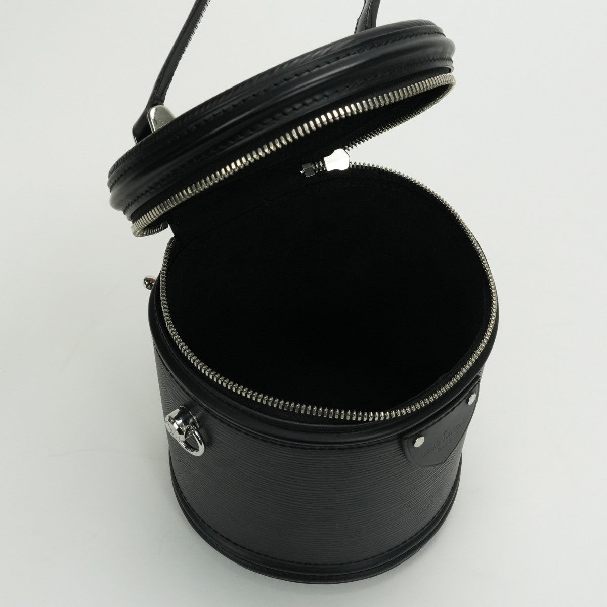 LOUIS VUITTON LOUIS VUITTON Cannes Bag Tote Bag Shoulder Bag Epi Leather Black Black Silver Fittings 2way Handbag Vanity