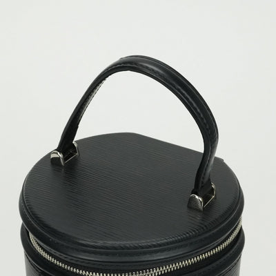 LOUIS VUITTON LOUIS VUITTON Cannes Bag Tote Bag Shoulder Bag Epi Leather Black Black Silver Fittings 2way Handbag Vanity