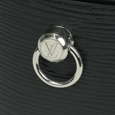 LOUIS VUITTON LOUIS VUITTON Cannes Bag Tote Bag Shoulder Bag Epi Leather Black Black Silver Fittings 2way Handbag Vanity
