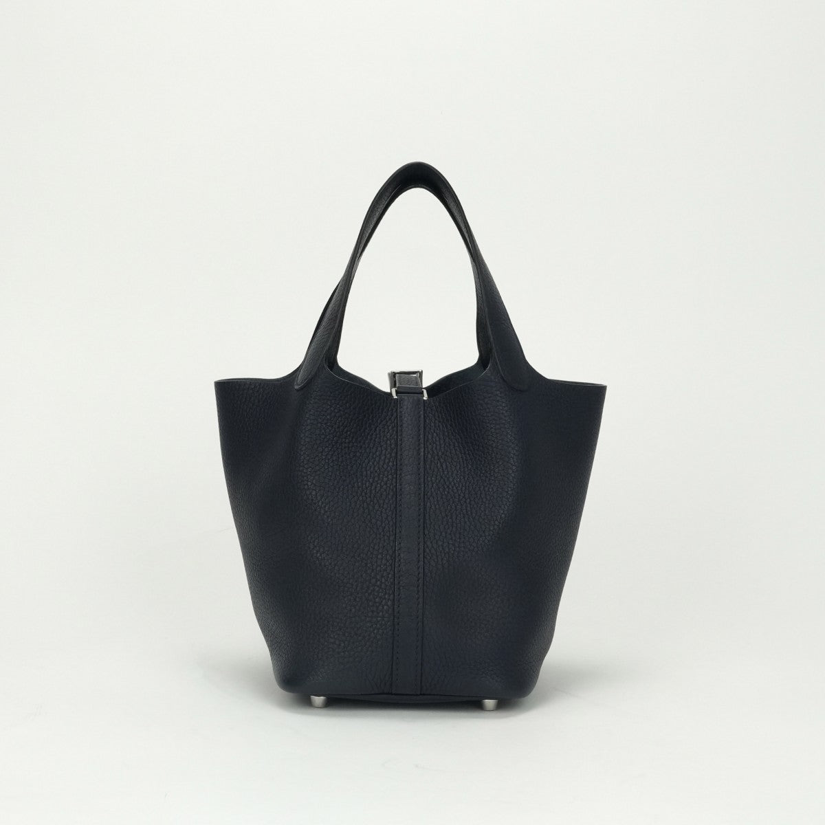 エルメス HERMES ピコタンロックPM ピコタンロック PM ピコタンPM ピコタンロック18 バッグ トートバッグ トリヨンクレマンス ブルーニュイ Bleu Nuit ネイビー Navy ブルー Blue 紺 青 シルバー ハンドバッグ