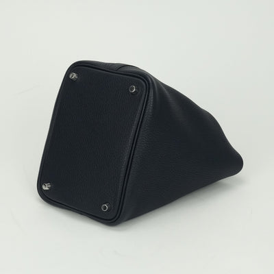 エルメス HERMES ピコタンロックPM ピコタンロック PM ピコタンPM ピコタンロック18 バッグ トートバッグ トリヨンクレマンス ブルーニュイ Bleu Nuit ネイビー Navy ブルー Blue 紺 青 シルバー ハンドバッグ