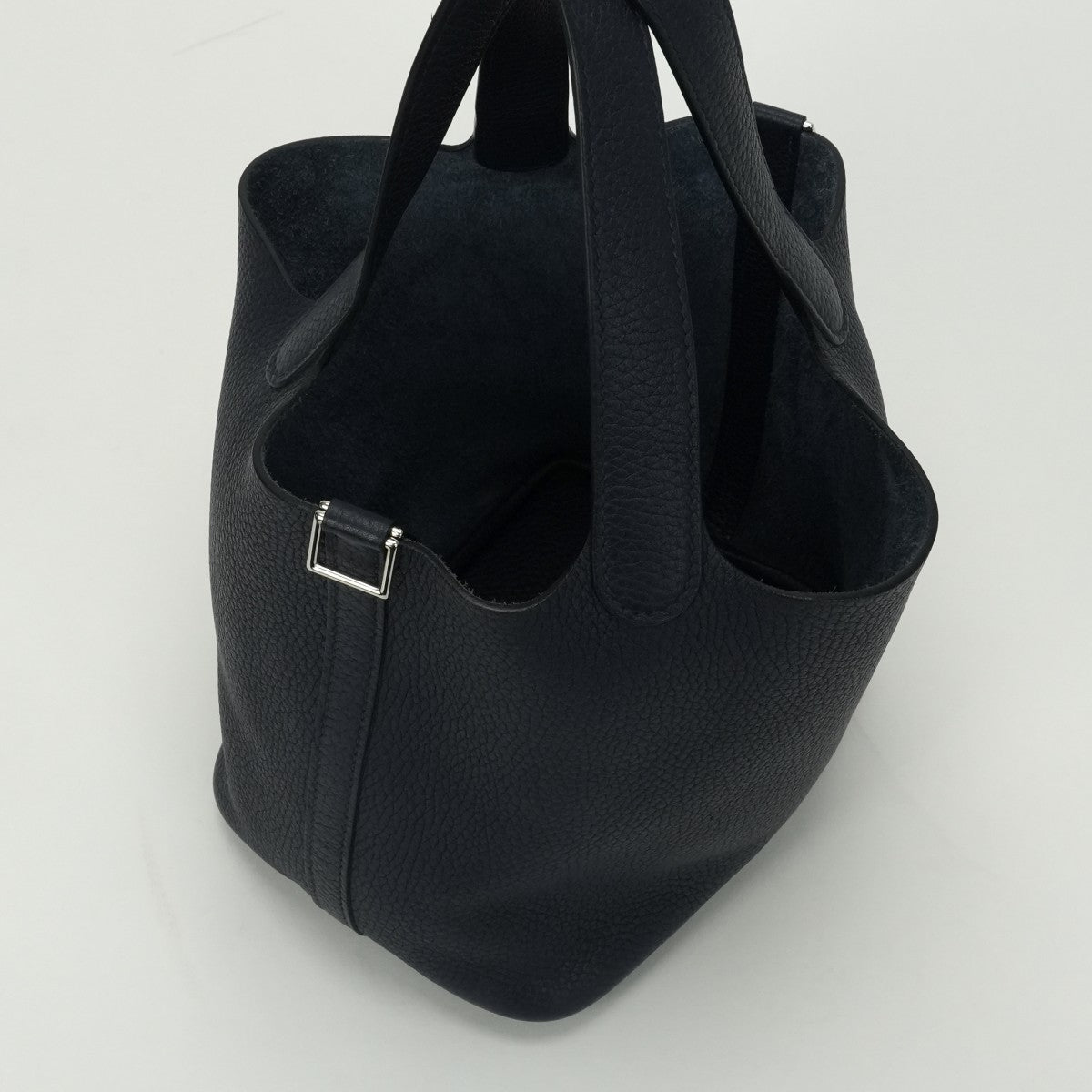 エルメス HERMES ピコタンロックPM ピコタンロック PM ピコタンPM ピコタンロック18 バッグ トートバッグ トリヨンクレマンス ブルーニュイ Bleu Nuit ネイビー Navy ブルー Blue 紺 青 シルバー ハンドバッグ