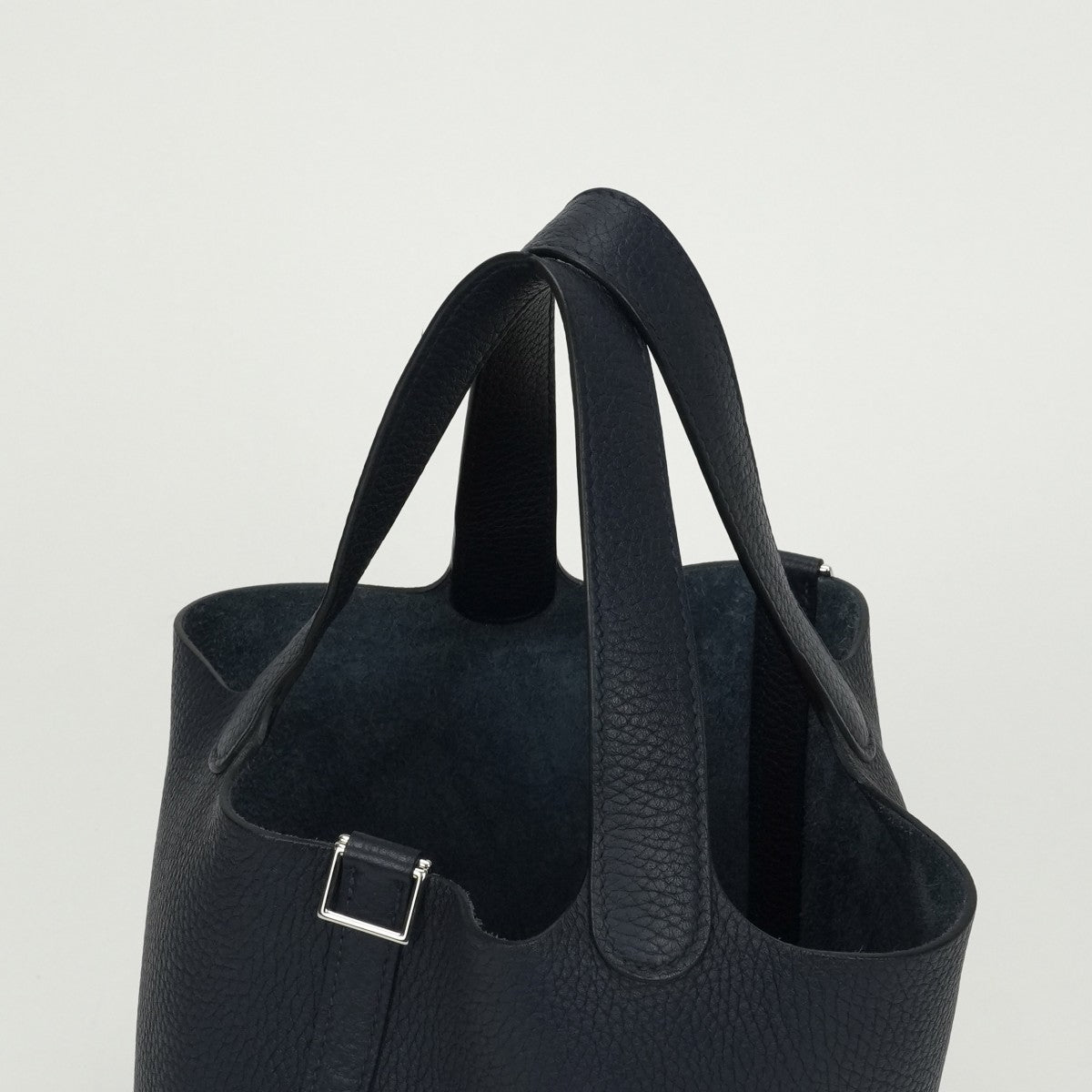 エルメス HERMES ピコタンロックPM ピコタンロック PM ピコタンPM ピコタンロック18 バッグ トートバッグ トリヨンクレマンス ブルーニュイ Bleu Nuit ネイビー Navy ブルー Blue 紺 青 シルバー ハンドバッグ
