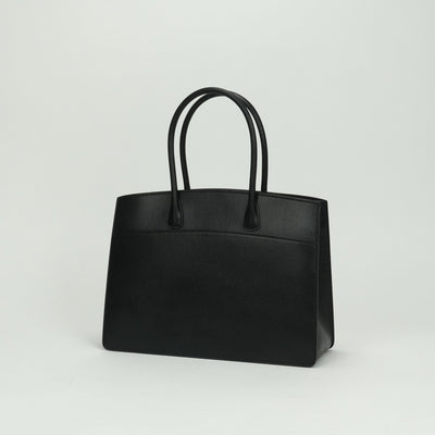 HERMES HERMES White Bass PM White Bass PM Bag Tote Bag Kushbell Noir Noir Black Black Gold Hardware Handbag Business Bag Briefcase Lisé