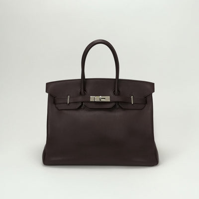 エルメス HERMES バーキン35 バーキン 35 バッグ トートバッグ ガリバー ブラウン brown 茶 シルバー金具 ハンドバッグ ヴオーガリバー ヴォースイフト