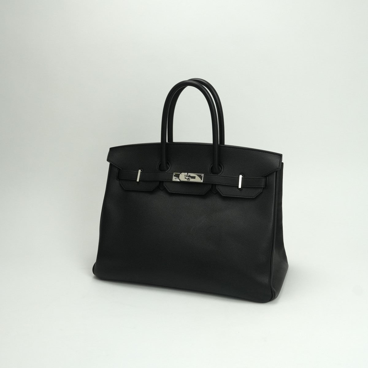 エルメス HERMES バーキン35 バーキン 35 バッグ トートバッグ エプソン ノワール Noir ブラック Black 黒 シルバー金具 ハンドバッグ ヴォーエプソン