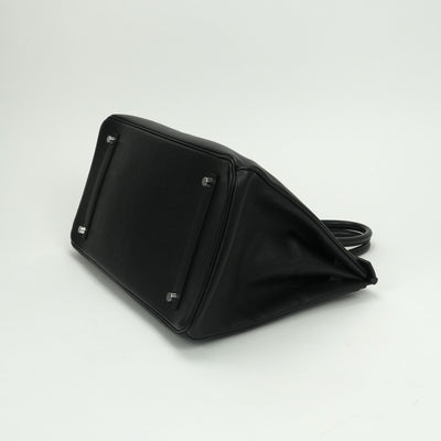 エルメス HERMES バーキン35 バーキン 35 バッグ トートバッグ エプソン ノワール Noir ブラック Black 黒 シルバー金具 ハンドバッグ ヴォーエプソン