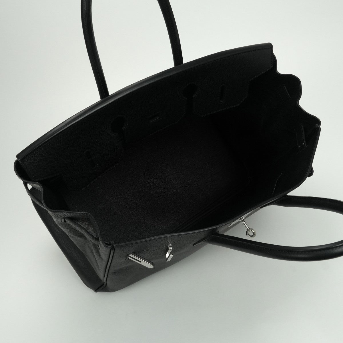 エルメス HERMES バーキン35 バーキン 35 バッグ トートバッグ エプソン ノワール Noir ブラック Black 黒 シルバー金具 ハンドバッグ ヴォーエプソン