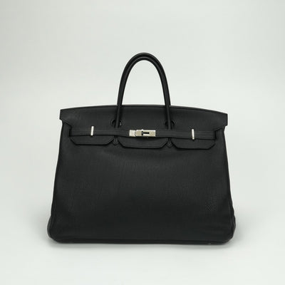 エルメス HERMES バーキン40 バーキン 40 バッグ トートバッグ トゴ ノワール Noir ブラック Black 黒 シルバー金具 ハンドバッグ