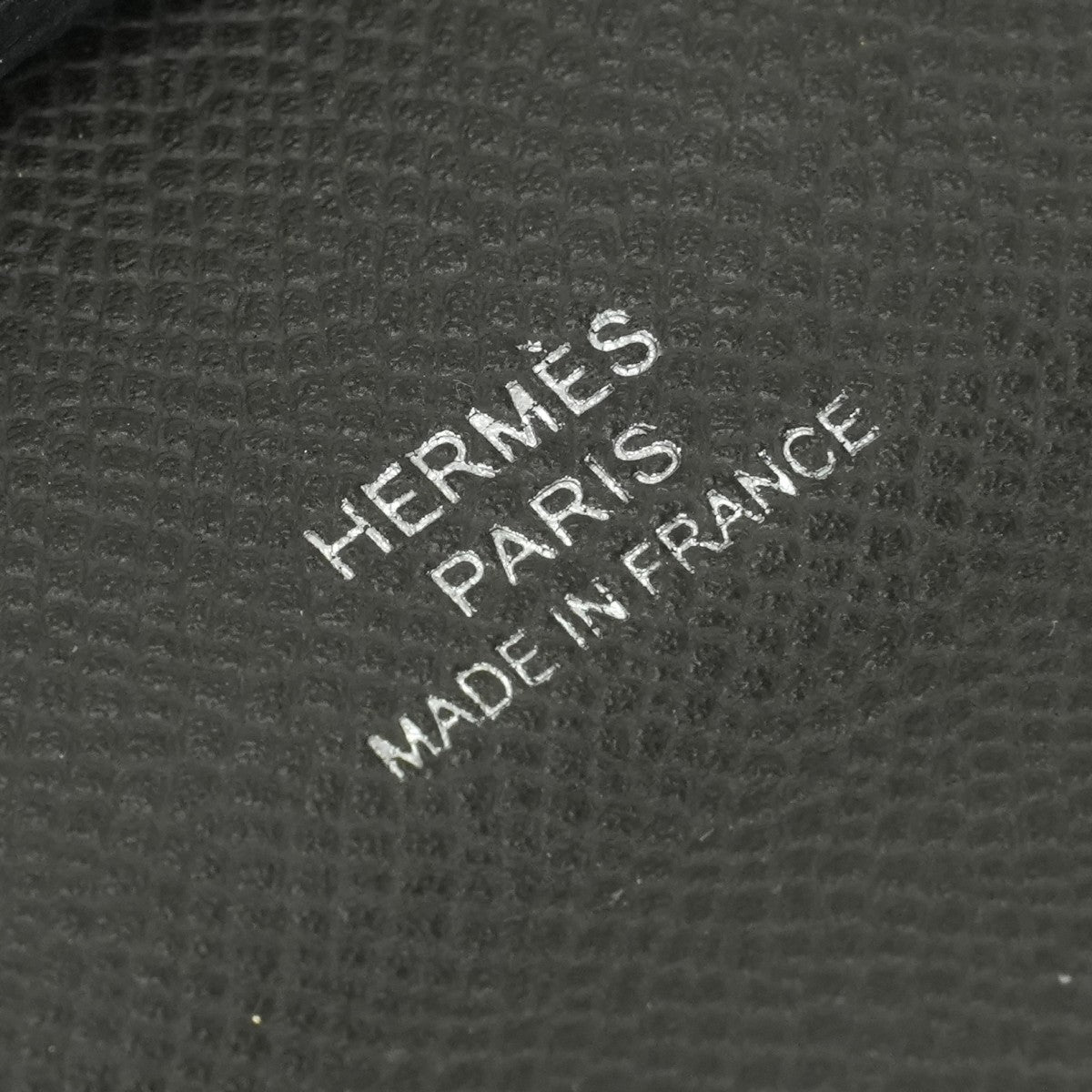 エルメス HERMES バスティア 財布 コインケース 小銭入れ ヴォーマダム グレー Gray シルバー金具 グリミスティ グラファイト