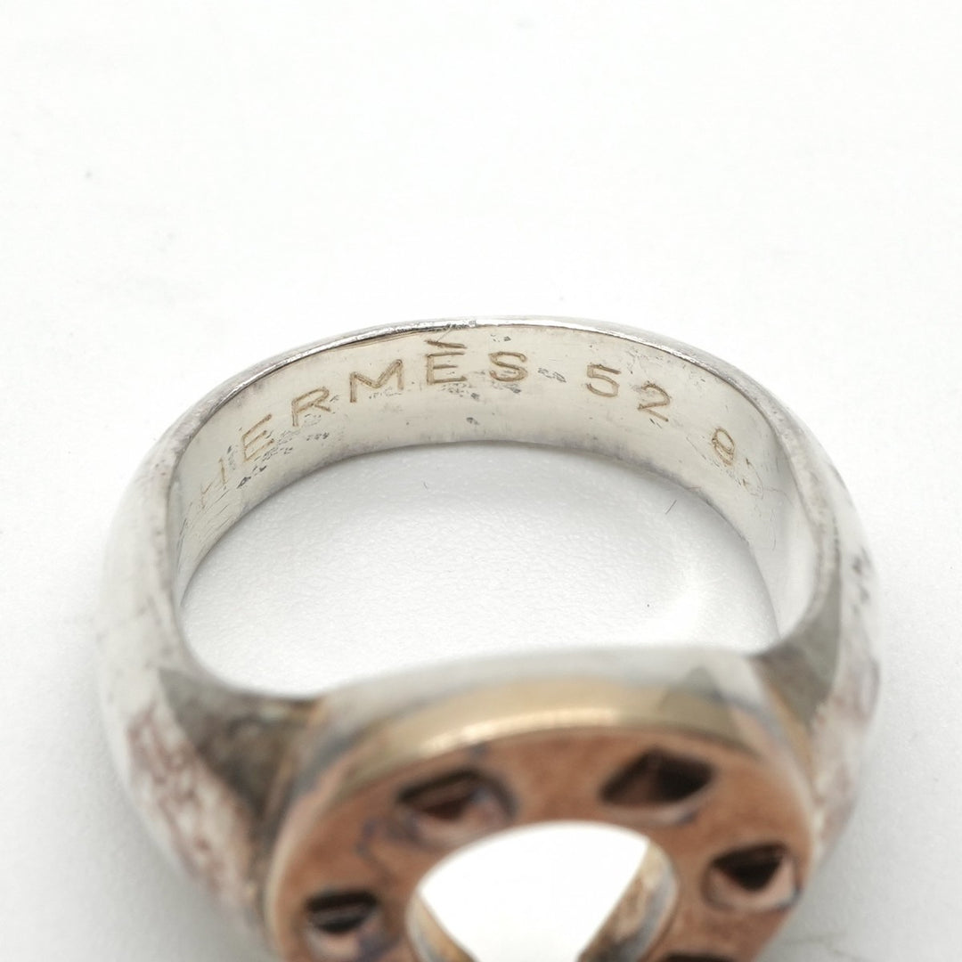 エルメス HERMES ホースシュー リング 指輪 750/925 シルバー – H3
