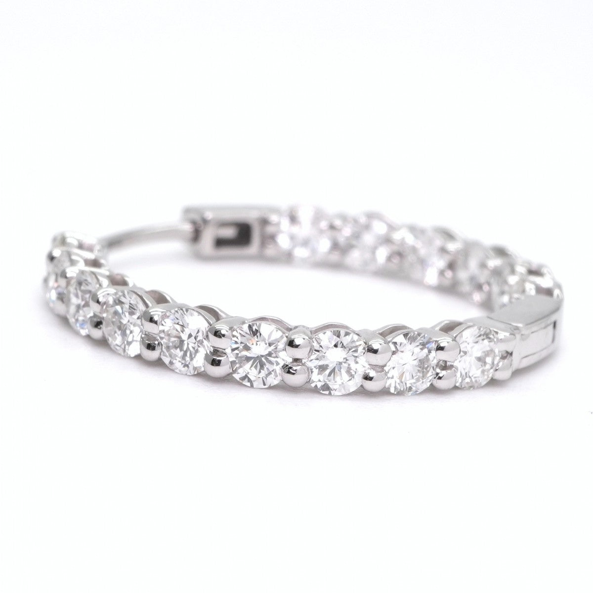 Tiffany & Co. 蒂芙尼公司圈形耳环 圈形耳环 圈形耳环 耳环 Pt950 银耳环 钻石耳环