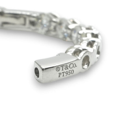 Tiffany & Co. 蒂芙尼公司圈形耳环 圈形耳环 圈形耳环 耳环 Pt950 银耳环 钻石耳环