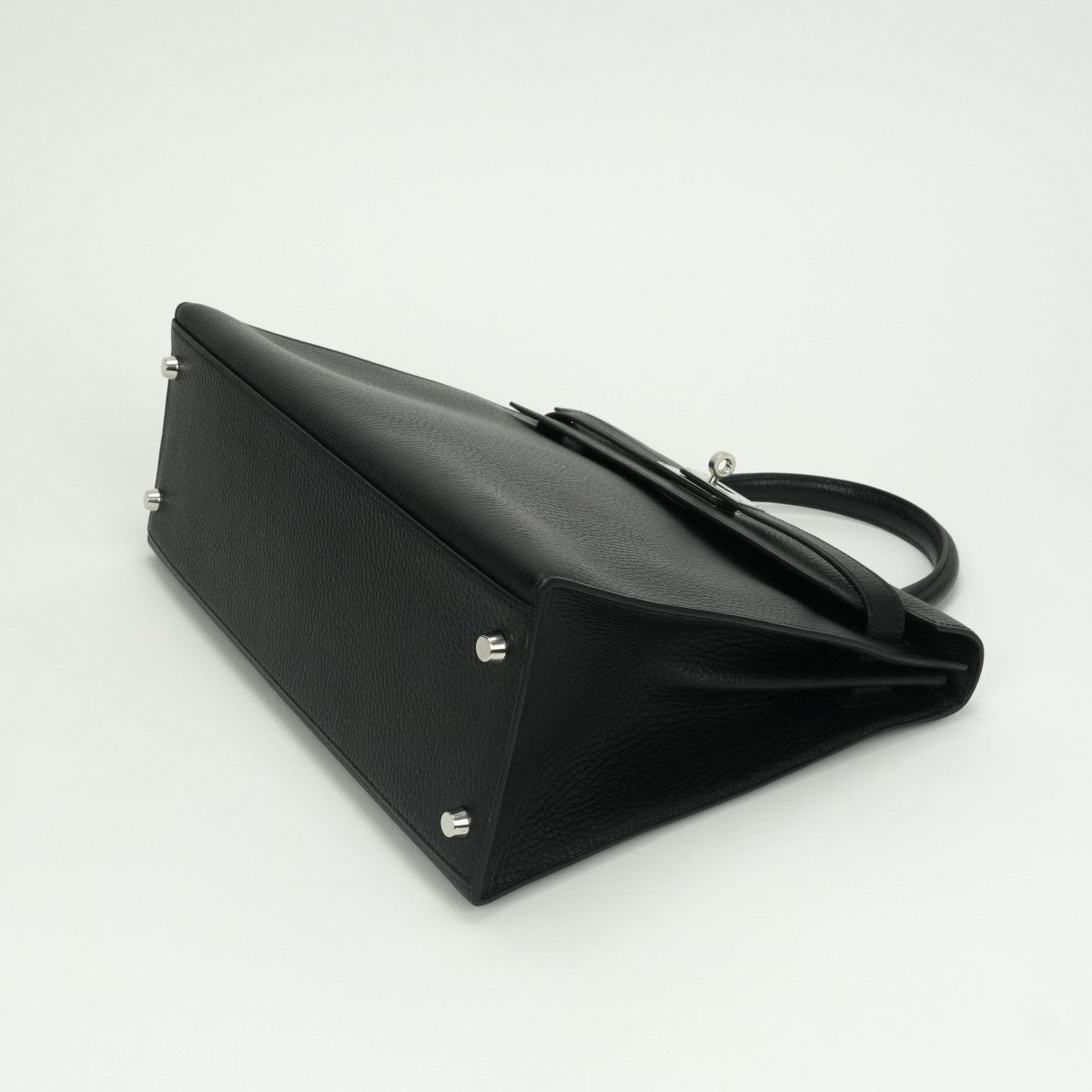 エルメス HERMES ケリー32 ケリー 32 バッグ トートバッグ ショルダーバッグ アルデンヌ ノワール Noir ブラック Black 黒 シルバー金具 ハンドバッグ 外縫い 2WAYバッグ V字金具