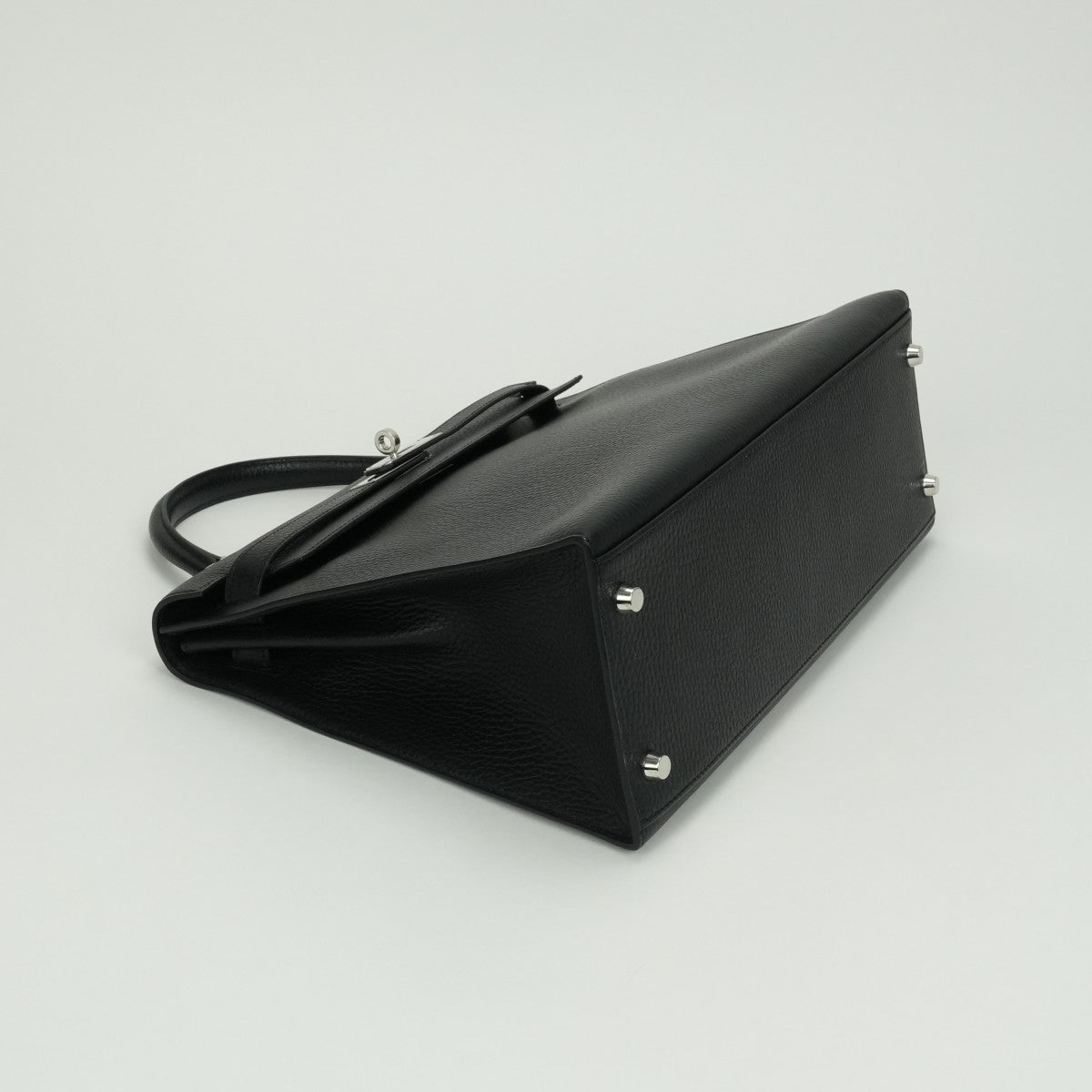 エルメス HERMES ケリー32 ケリー 32 バッグ トートバッグ ショルダーバッグ アルデンヌ ノワール Noir ブラック Black 黒 シルバー金具 ハンドバッグ 外縫い 2WAYバッグ V字金具