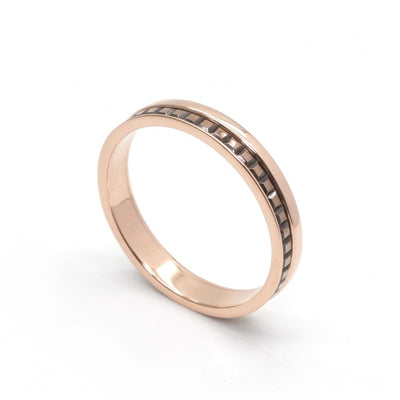 ブシュロン BOUCHERON キャトル クラシック リング ハーフ キャトルリング ピンクゴールド ブラウンPVD quatre classique リング 指輪 750PG ピンクゴールド ピンクゴールド