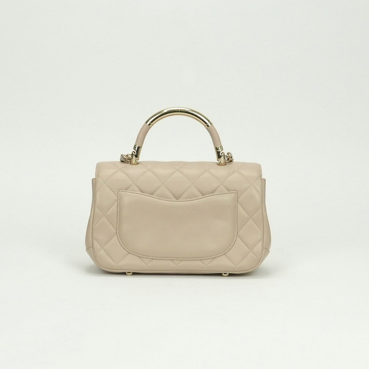シャネル CHANEL マトラッセ バッグ トートバッグ ショルダーバッグ ラムスキン ベージュ beige ゴールド金具 トップハンドル ココマーク ハンドバッグ チェーンバッグ