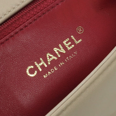 シャネル CHANEL マトラッセ バッグ トートバッグ ショルダーバッグ ラムスキン ベージュ beige ゴールド金具 トップハンドル ココマーク ハンドバッグ チェーンバッグ