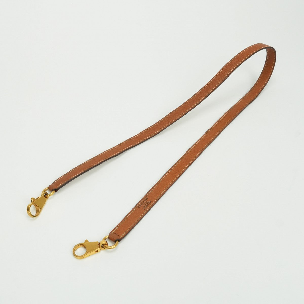 エルメス HERMES ショルダーストラップ ショルダー ストラップ その他 ピッグスキン ゴールド Gold ブラウン Brown ゴールド金具