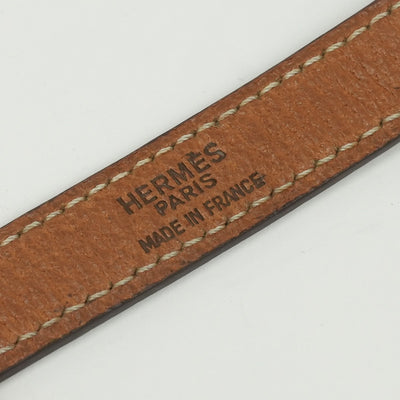 エルメス HERMES ショルダーストラップ ショルダー ストラップ その他 ピッグスキン ゴールド Gold ブラウン Brown ゴールド金具