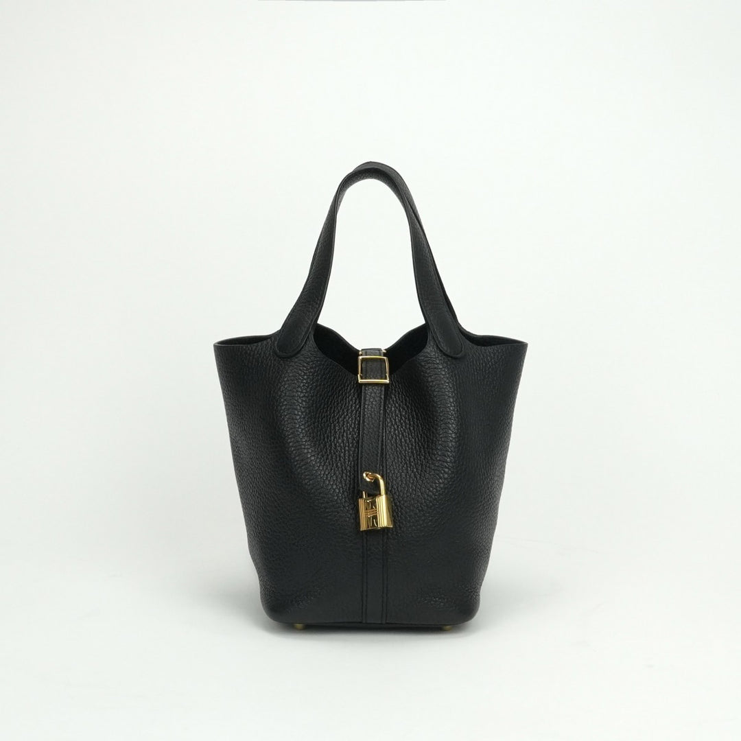 HERMES エルメス ピコタン TGMサイズ バイカラー ダークブラウン