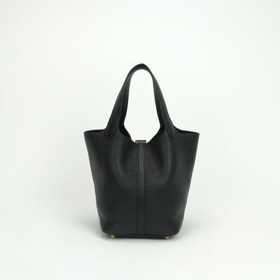 エルメス HERMES ピコタンロックPM ピコタンロック PM ピコタンPM ピコタンロック18 バッグ トートバッグ トリヨンクレマンス ノワール noir ブラック black 黒 ゴールド金具 ハンドバッグ