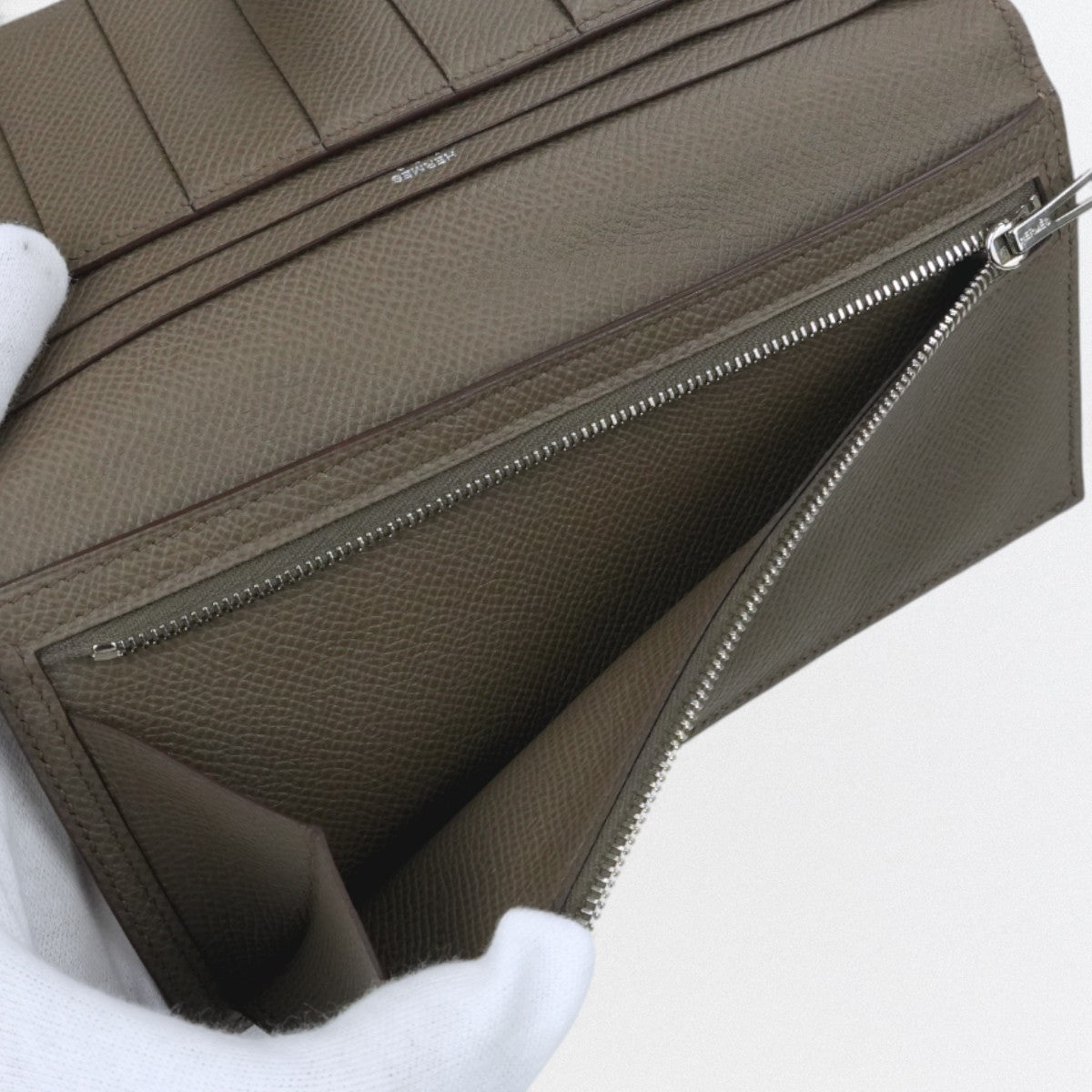 専用　✨ファスナー新品　美品　エルメス　ベアンスフレ　エトゥープ Bearn エルメス 財布 ベアンスフレ シェーブルミゾル エトゥープ 1126