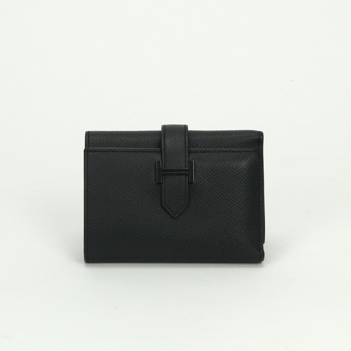 エルメス HERMES ベアンコンビネ ベアン 財布 三つ折り財布 ミニ財布 ミニウォレット エプソン ソーブラック SO-BLACK モノクローム ブラック black 黒 ブラック金具 ヴォーエプソン