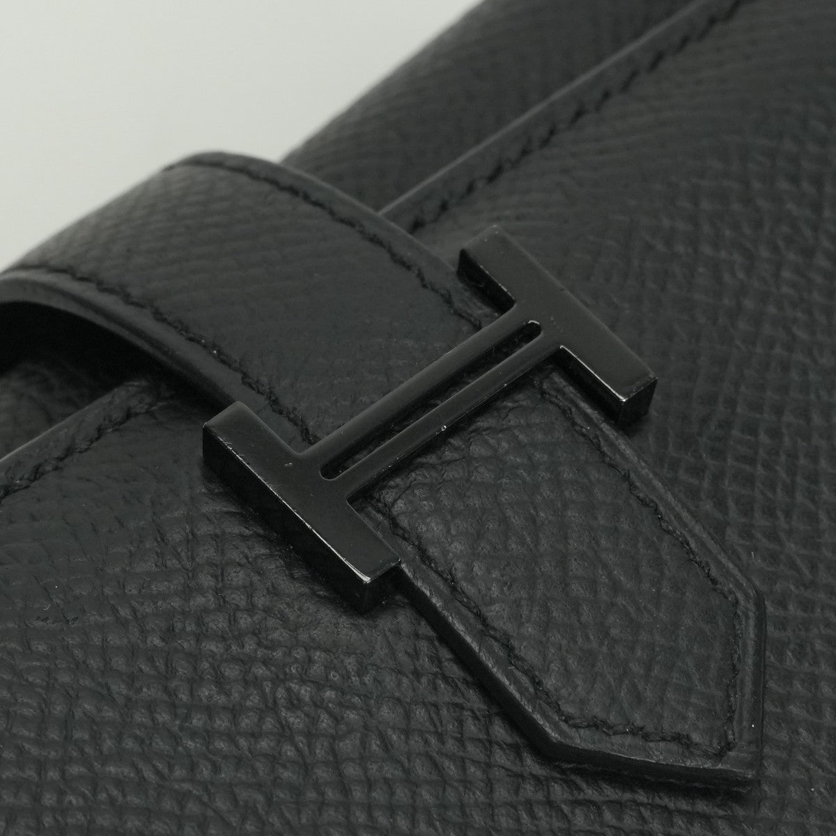エルメス HERMES ベアンコンビネ ベアン 財布 三つ折り財布 ミニ財布 ミニウォレット エプソン ソーブラック SO-BLACK モノクローム ブラック black 黒 ブラック金具 ヴォーエプソン