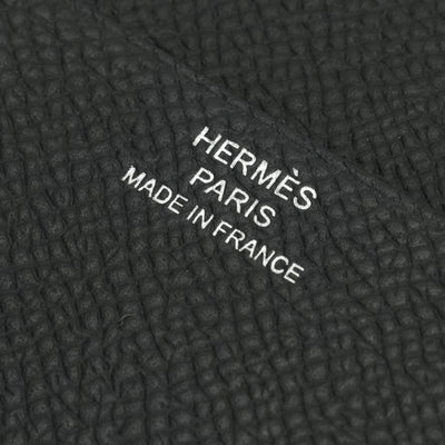 エルメス HERMES ベアンコンビネ ベアン 財布 三つ折り財布 ミニ財布 ミニウォレット エプソン ソーブラック SO-BLACK モノクローム ブラック black 黒 ブラック金具 ヴォーエプソン
